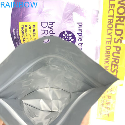 Горячий логотип на заказ Глянцевая отделка на заказ Размер и дизайн Нужды Алюминиевая фольга Mylar Doypack