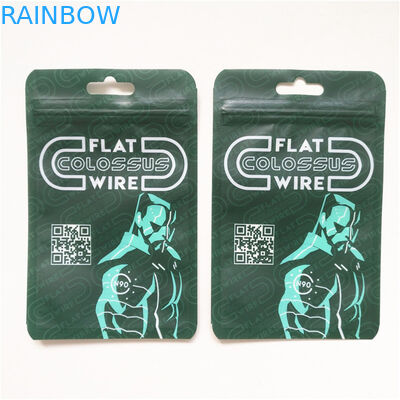 Продвижение Перерабатываемое обеспечение качества Трехсторонний запечатанный Mylar упаковочный пакет с молниеносной решеткой