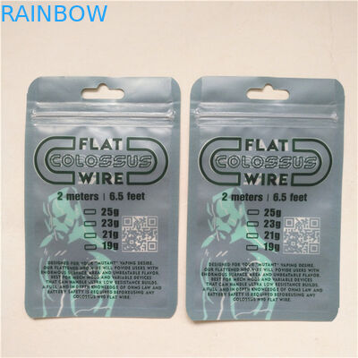 Продвижение Перерабатываемое обеспечение качества Трехсторонний запечатанный Mylar упаковочный пакет с молниеносной решеткой