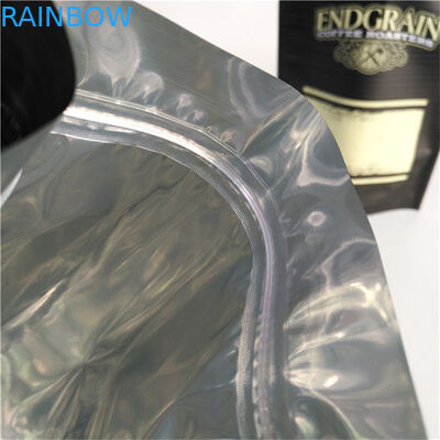 Настроенный логотип напечатанный стойкий рюкзак с резьбой, пластиковый кофейный мешок с пищевой маркировкой и водонепроницаемым