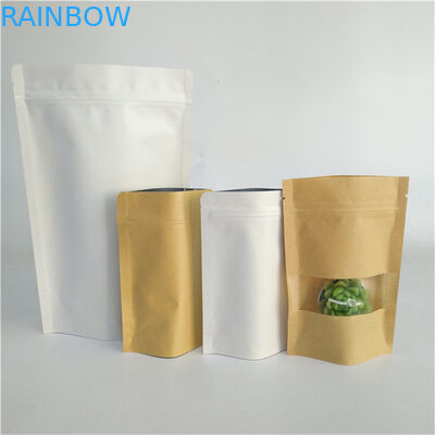 Оптовая пользовательская цифровая печать Stand Up Pouch With Zipper Kraft Paper Packaging Pouch