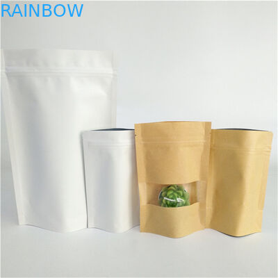 Оптовая пользовательская цифровая печать Stand Up Pouch With Zipper Kraft Paper Packaging Pouch