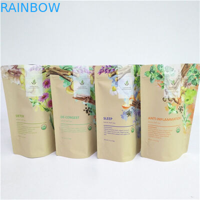 Продвижение Качественное обеспечение Easy Tear Line Производитель Настроить свой собственный логотип Kraft Paper Bag