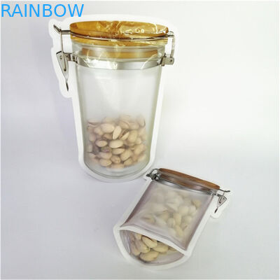 Высококачественная цифровая печать на заказ PE переработанная пластиковая упаковка пищевых продуктов