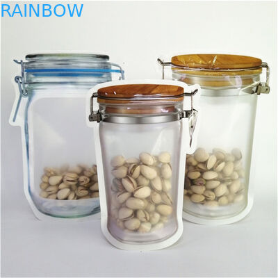 Высококачественная цифровая печать на заказ PE переработанная пластиковая упаковка пищевых продуктов