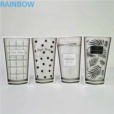 Размер и дизайн на заказ Стоять с рюкзаком с молниеносной решеткой Мат Finish Aluminum Foil Mylar Doypack