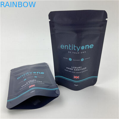 Пользовательский логотип напечатанный пакет-саше с застежкой-молнией, матовое покрытие, алюминиевая фольга, пищевой материал, дой-пак