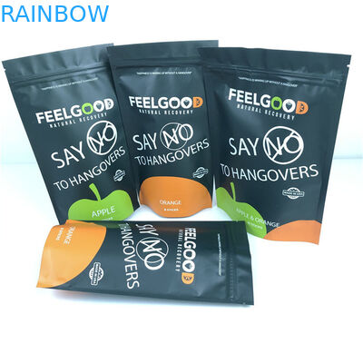 Размер и дизайн на заказ Стоящая алюминиевая фольга Застежная сумка Отпаривание на заказ