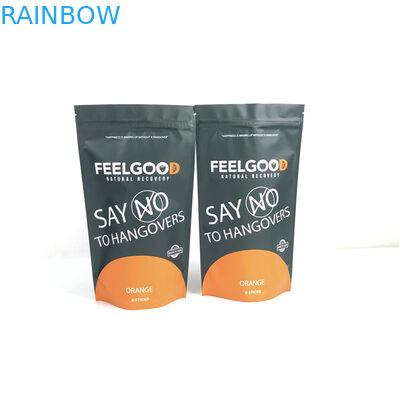 Размер и дизайн на заказ Стоящая алюминиевая фольга Застежная сумка Отпаривание на заказ