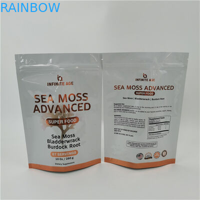 Принимается до 10 цветов Доступно Легкая слезоточивая линия Стоять вверх Сумочка Тепловая уплотнитель Циппер верхний