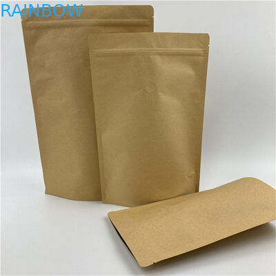 Размер и дизайн на заказ Требования цветной печати Kraft Paper Snack Food Packaging Bags
