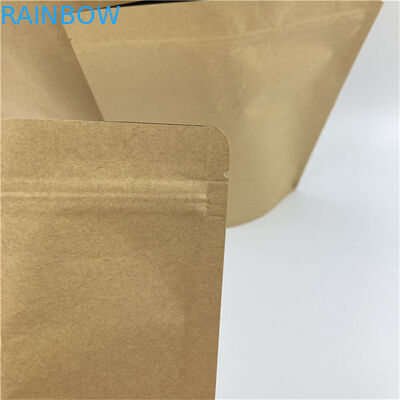Размер и дизайн на заказ Требования цветной печати Kraft Paper Snack Food Packaging Bags