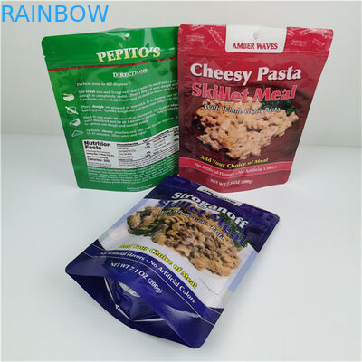 Самый продаваемый экологически чистый склад Custom Logo Printed Stand Up Zipper Bag Перезамыкающийся пластик