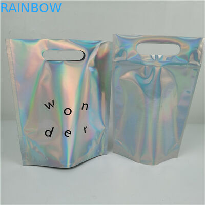 Высококачественный логотип Custom Printed Fashion Pack Custom Thickness Leak Proof Holographic Film Mylar Bags