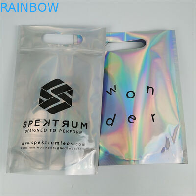 Высококачественный логотип Custom Printed Fashion Pack Custom Thickness Leak Proof Holographic Film Mylar Bags
