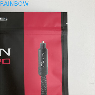 Трехсторонний герметичный Mylar упаковочный мешок плоский мешок с ремешком принимается до 10 цветов доступны