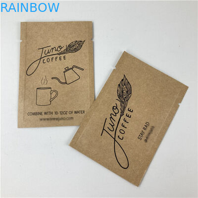 Трехсторонний герметичный бумажный пакет Mylar Kraft Custom Printing Biodegradable Paper Bag
