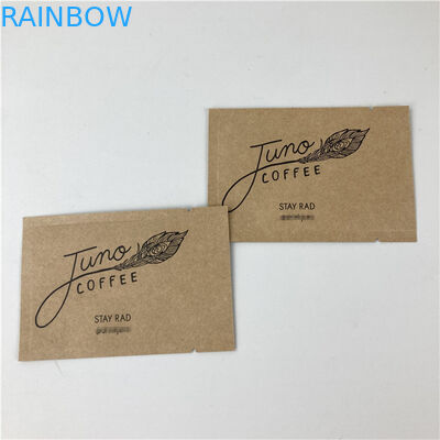 Трехсторонний герметичный бумажный пакет Mylar Kraft Custom Printing Biodegradable Paper Bag