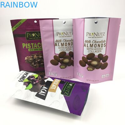 Настроенный матовый подъемный пакет из алюминиевой фольги Mylar Bag Powder Packaging