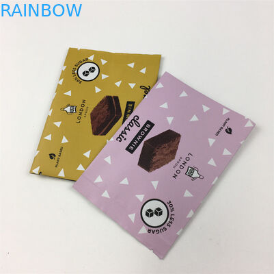 Устойчивые к влаге 200 г Задние боковые мешки печати печенье шоколадные мешки с отрезками