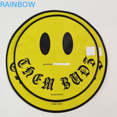 Нерегулярные 3,5 граммовые 7 граммовые сумки Mylar с молниеносной резьбой Внутри Печать Алюминиевая фольга Запахоустойчивый съедобный пластиковый мешок