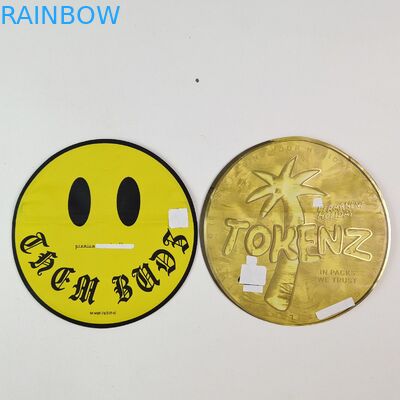 Нерегулярные 3,5 граммовые 7 граммовые сумки Mylar с молниеносной резьбой Внутри Печать Алюминиевая фольга Запахоустойчивый съедобный пластиковый мешок