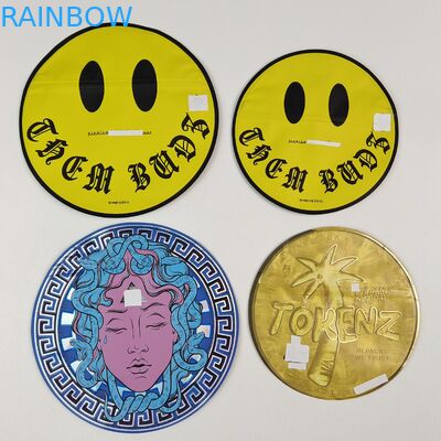 Нерегулярные 3,5 граммовые 7 граммовые сумки Mylar с молниеносной резьбой Внутри Печать Алюминиевая фольга Запахоустойчивый съедобный пластиковый мешок