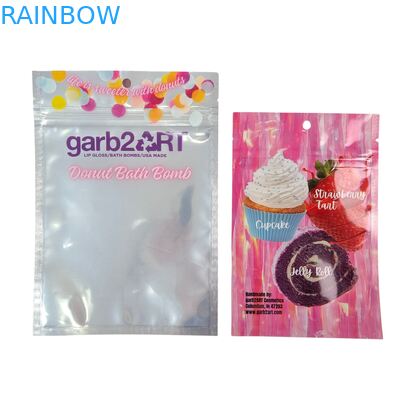 Индивидуально разработанный самозапечатывающийся влагонепроницаемый термозапаянный пакет на молнии с прозрачной передней частью из алюминиевой фольги и задней частью из майлара для сахара