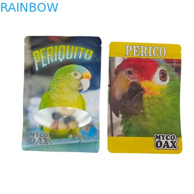 Индивидуально разработанный самозапечатывающийся влагонепроницаемый термозапаянный пакет на молнии с прозрачной передней частью из алюминиевой фольги и задней частью из майлара для сахара