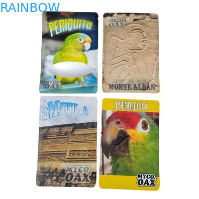 Индивидуально разработанный самозапечатывающийся влагонепроницаемый термозапаянный пакет на молнии с прозрачной передней частью из алюминиевой фольги и задней частью из майлара для сахара