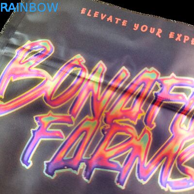 Мягкие голографические мешки с молниеносным резьбой для сладостей