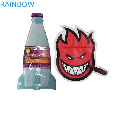 Внутри печатных майларовых пакетов для травяного табака, съедобных жевательных конфет, печенья, упаковки, глянцевых термосвариваемых пакетов из пластика особой формы