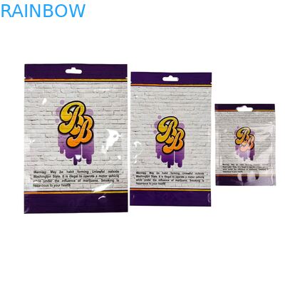 Внутри печатных майларовых пакетов для травяного табака, съедобных жевательных конфет, печенья, упаковки, глянцевых термосвариваемых пакетов из пластика особой формы