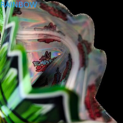 Внутри печатных майларовых пакетов для травяного табака, съедобных жевательных конфет, печенья, упаковки, глянцевых термосвариваемых пакетов из пластика особой формы