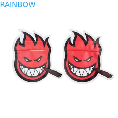 Высеченная пластиковая упаковка 3,5 г с глянцевой застежкой-молнией из майлара для упаковки жевательных конфет с травами, герметичная, глянцевая поверхность