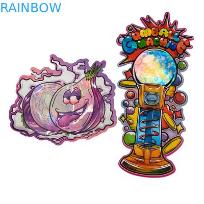 Высеченная пластиковая упаковка 3,5 г с глянцевой застежкой-молнией из майлара для упаковки жевательных конфет с травами, герметичная, глянцевая поверхность