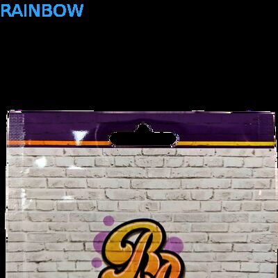 Высеченная пластиковая упаковка 3,5 г с глянцевой застежкой-молнией из майлара для упаковки жевательных конфет с травами, герметичная, глянцевая поверхность