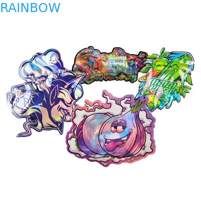 Пользовательская форма 3,5 г дисплейная коробка майларовые пакеты с защитой от детей, мягкое прикосновение, высечка для 1 г, 3,5 г, 7 г, 14 г, 28 г съедобного пластика