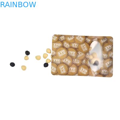 Стоящий пакет упаковка 3-сторонний уплотнитель плоский многоразовый Ziplock окно Майлар алюминиевая фольга многоразовые пластиковые пакеты