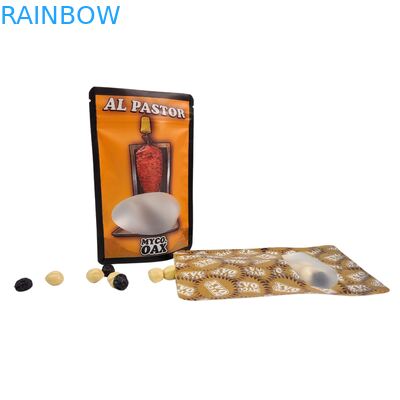 Стоящий пакет упаковка 3-сторонний уплотнитель плоский многоразовый Ziplock окно Майлар алюминиевая фольга многоразовые пластиковые пакеты