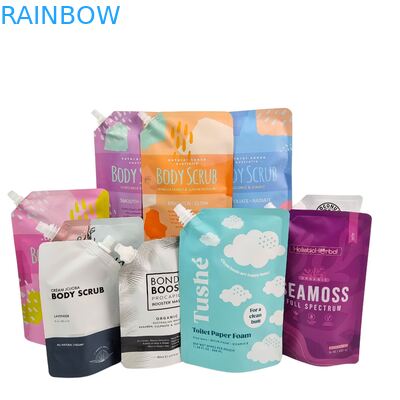 Жидкий пластиковый подъемный мешок с вытяжкой сжатия упаковочный пакет для косметических напитков лосьон ноздри пакет