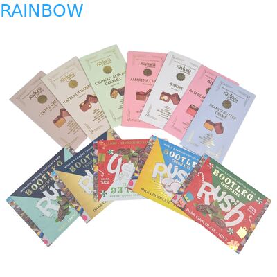 Съедобная алюминиевая фольга, саше, задний шов, маленькая пластиковая майларовая упаковка для овсянки, шоколада, энергетических батончиков, печенья, закусок, конфет