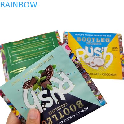 Съедобная алюминиевая фольга, саше, задний шов, маленькая пластиковая майларовая упаковка для овсянки, шоколада, энергетических батончиков, печенья, закусок, конфет