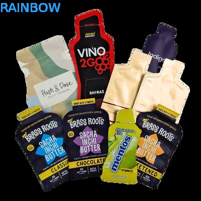 Индивидуальная цифровая печать, горячее тиснение, пластиковый упаковочный пакет, 5 мл, 10 мл, 30 мл, небольшой пакет-саше для образцов, индивидуальное саше