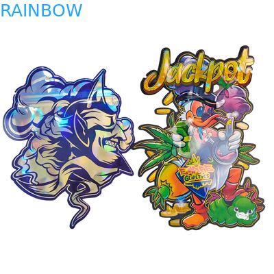 Продовольственная упаковка Doypack Die Cut Cali 3,5g 7g 14g 28g Сахарные печенье Mylar мешки глянцевые / матовые запахонепроницаемые мешки Ziplock