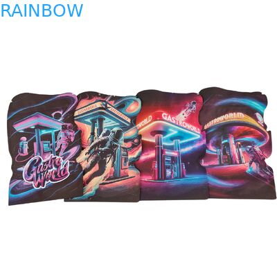 Неправильной формы высеченные майларовые пакеты для печенья, жевательных конфет, табака, ПЭТ-пластиковые пакеты с детской защитой на молнии