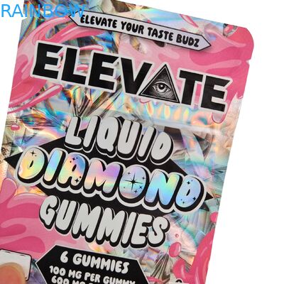 Удалённый калифорний 3,5 грамм 7 грамм 14 грамм 28 грамм мешки Майлар для жвачки жвачка голографическая герметичность мешки Ziplock