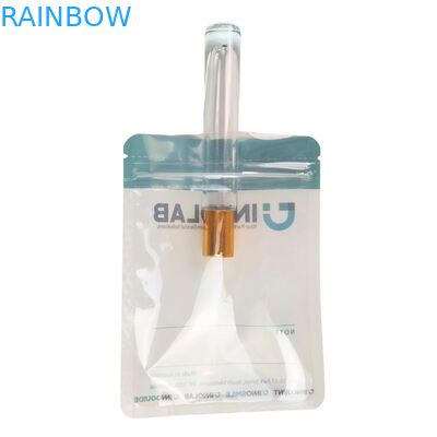 Индивидуальный пакет на молнии с логотипом для стоматологических элайнеров с термосваркой и прозрачной майларовой пленкой с одной стороны