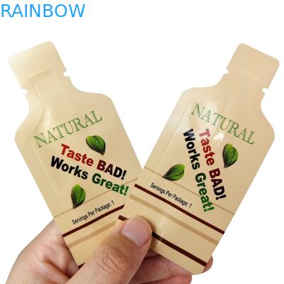 Размеры на заказ Тепловые уплотнители Косметические образцы Саксеты из алюминиевой фольги с индивидуальным логотипом