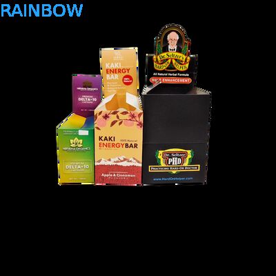 Персонализированная складная kraft бумажная коробка с 350 г картона для розничного дисплея